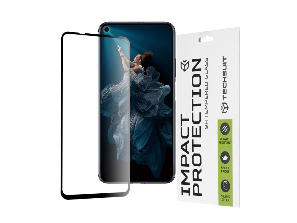 76248 techsuit 111d full cover full glue glass tvrdene sklo pre huawei nova 5t honor 20 honor 20 pro mate 30 lite cierne