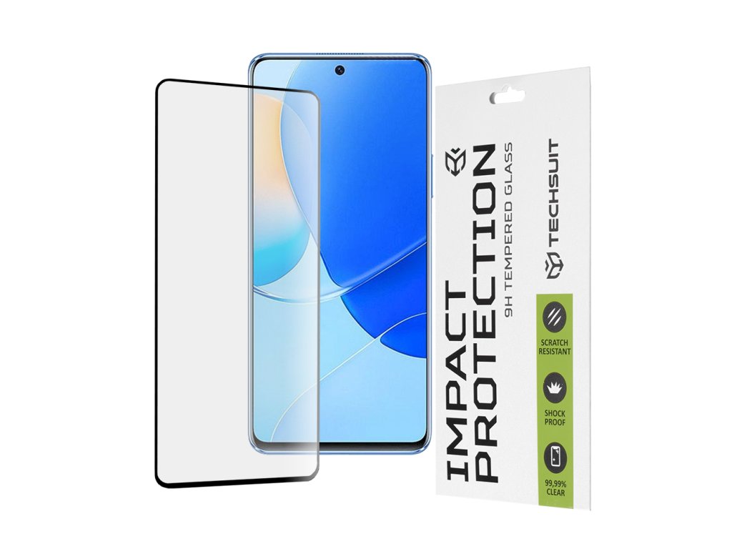 76272 techsuit 111d full cover full glue glass tvrdene sklo pre huawei nova 9 se cierne