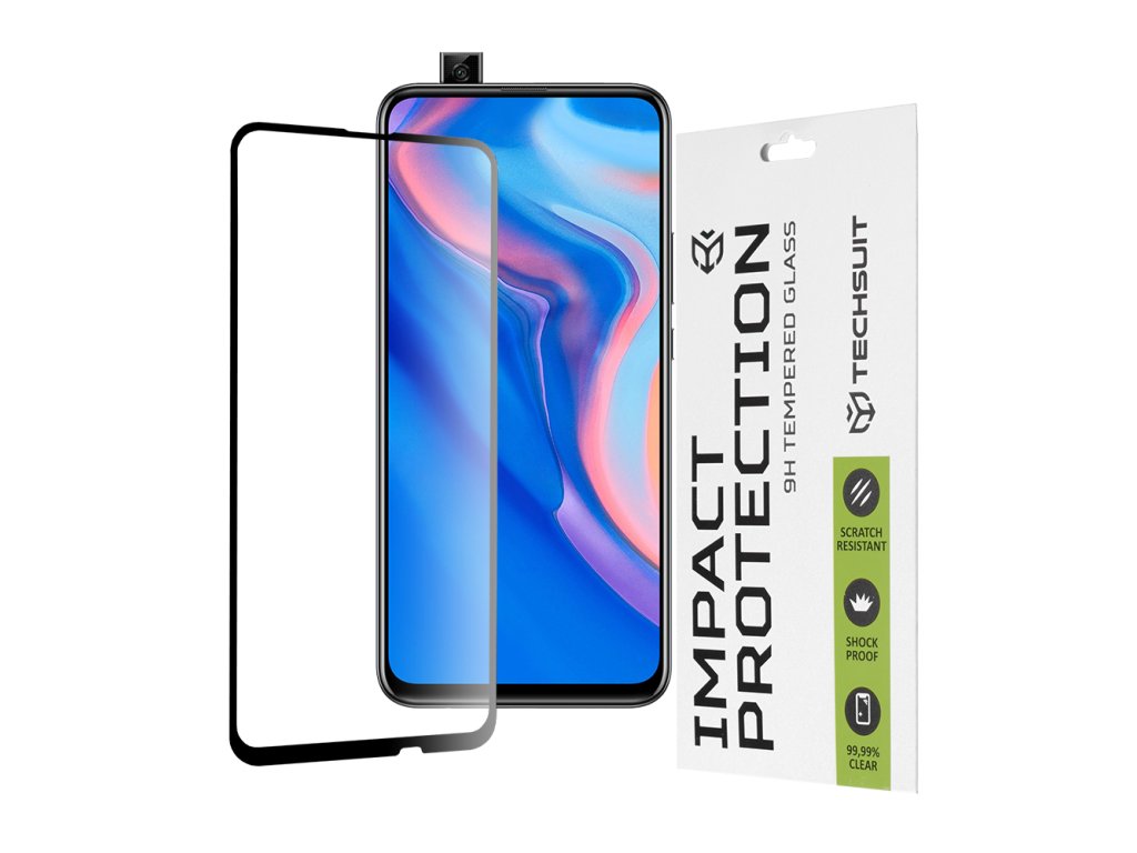76245 techsuit 111d full cover full glue glass tvrdene sklo pre huawei p smart z y9 prime 2019 cierne