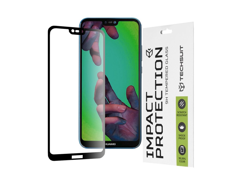 76230 techsuit 111d full cover full glue glass tvrdene sklo pre huawei p20 lite cierne