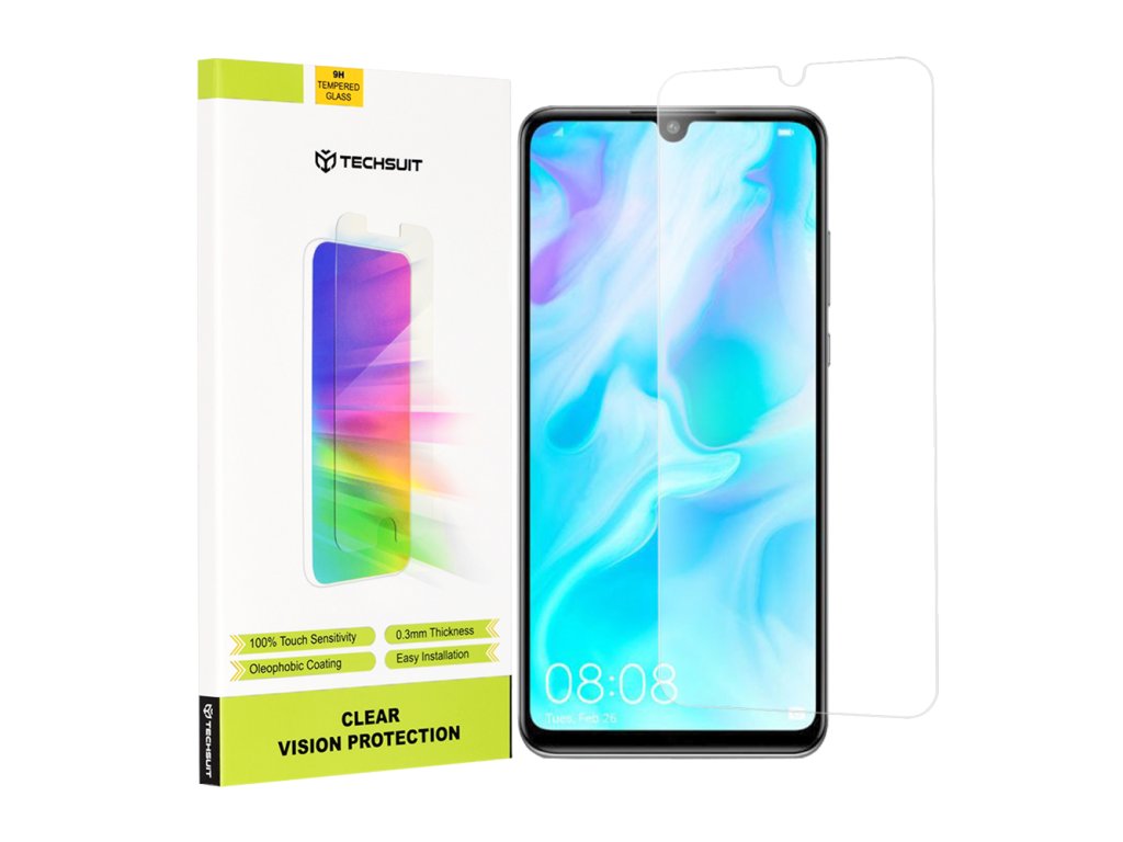 76290 techsuit clear vision glass tvrdene sklo pre huawei p30 lite p30 lite new edition priehladne