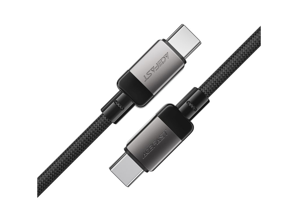 91170 acefast datovy kabel type c na type c rychle nabijanie 60 w 1 2 m cierny
