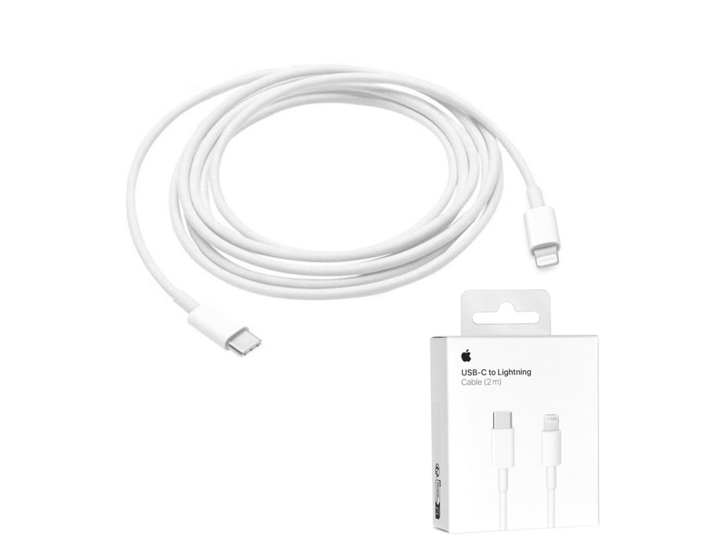 91188 apple originalny datovy kabel type c na lightning 2 m biely blister balenie