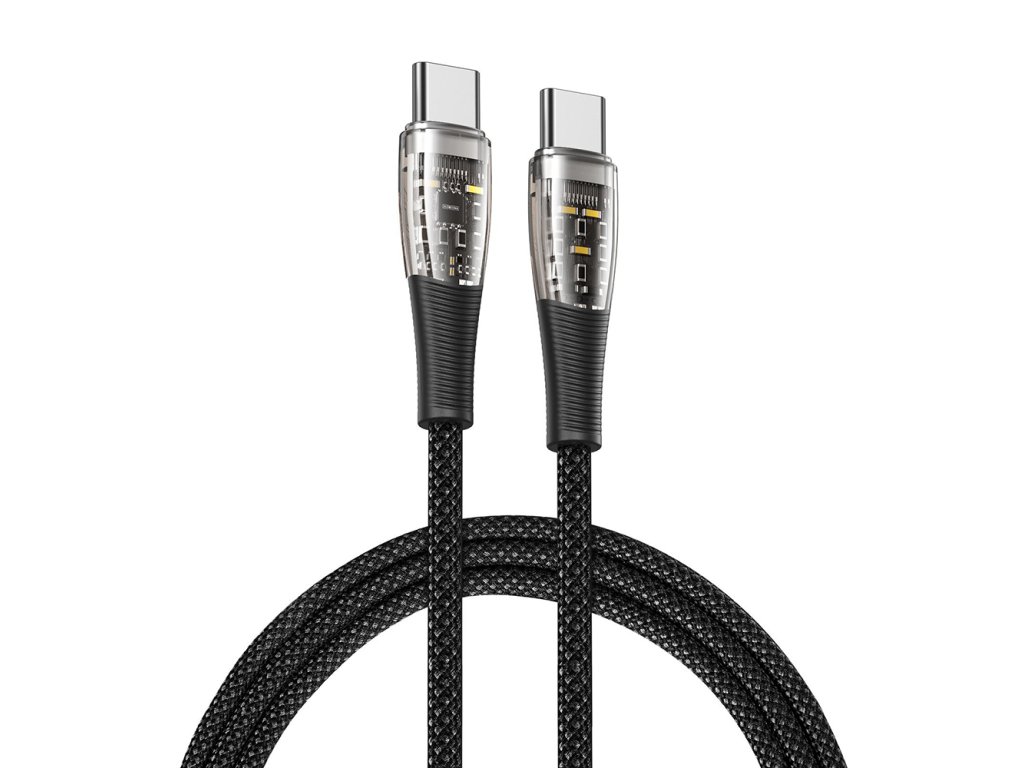 90924 duzzona datovy kabel type c na type c 65 w 1 m sivy