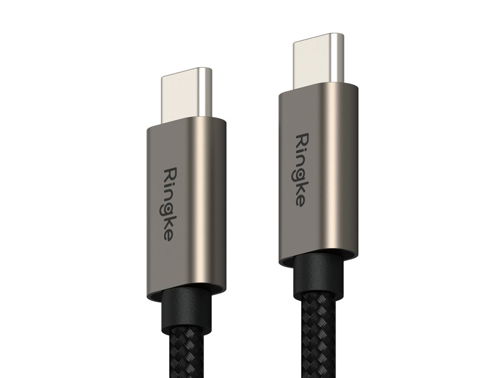 90972 ringke datovy kabel type c na type c 60 w 1 m cierny