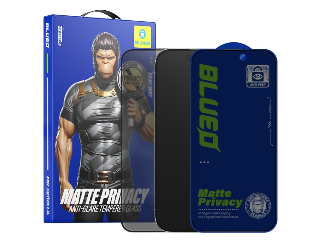101349 1 blueo anti peep privacy ochranne sklo pre iphone 13 pro max iphone 14 plus matna cierna