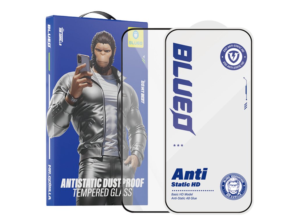 101253 1 blueo anti static hd ochranne sklo pre iphone 13 pro max iphone 14 plus cierna