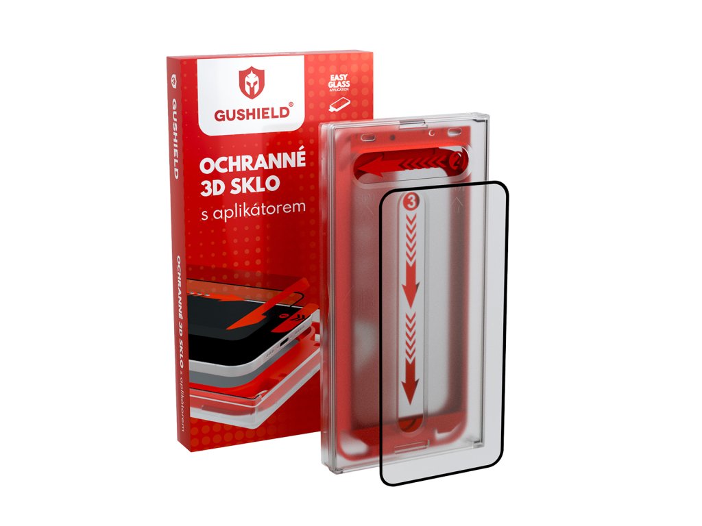 37997 gushield ochranne 3d sklo s aplikatorom iphone 15 plus cire