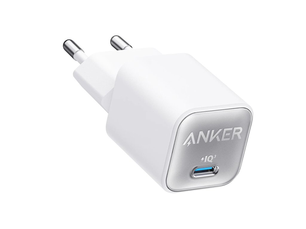 40949 anker nabijacka do zasuvky 230v nano 3 a2147g21 gan rychle nabijanie type c 30w biela