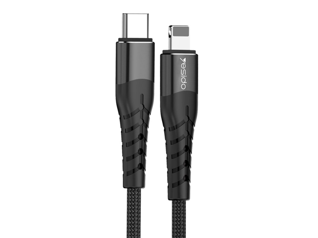 40046 datovy kabel ca 48 type c na lightning 18w pd 1 2 m cierny