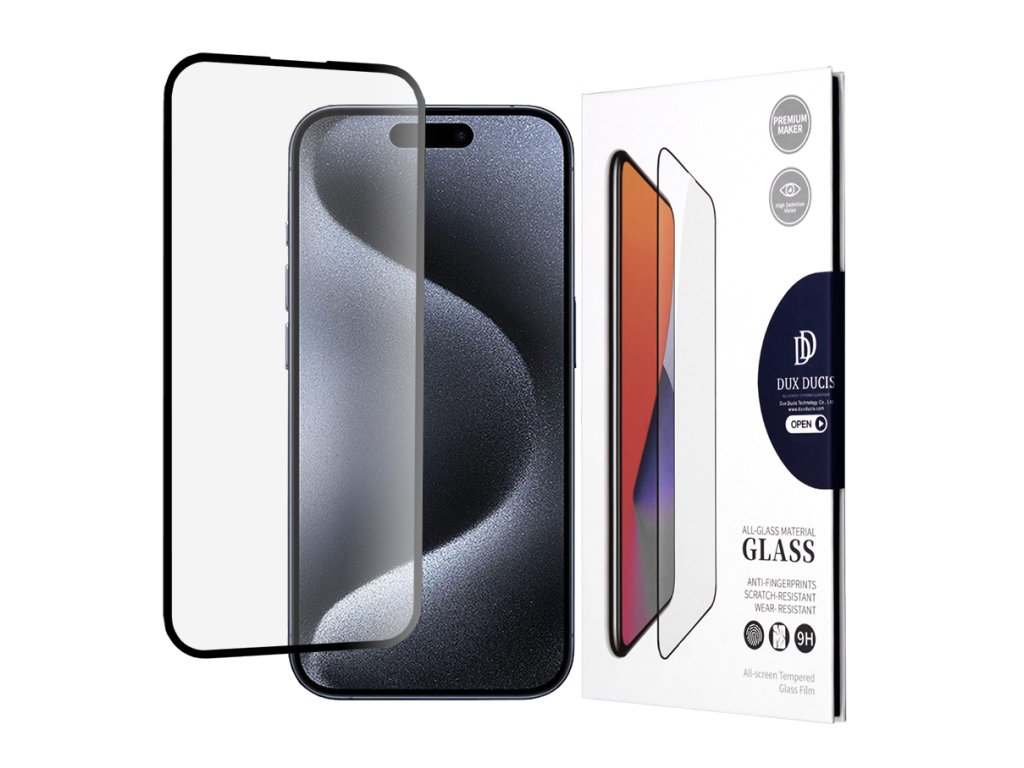 29047 dux ducis temperovane sklo pre iphone 15 pro cierna