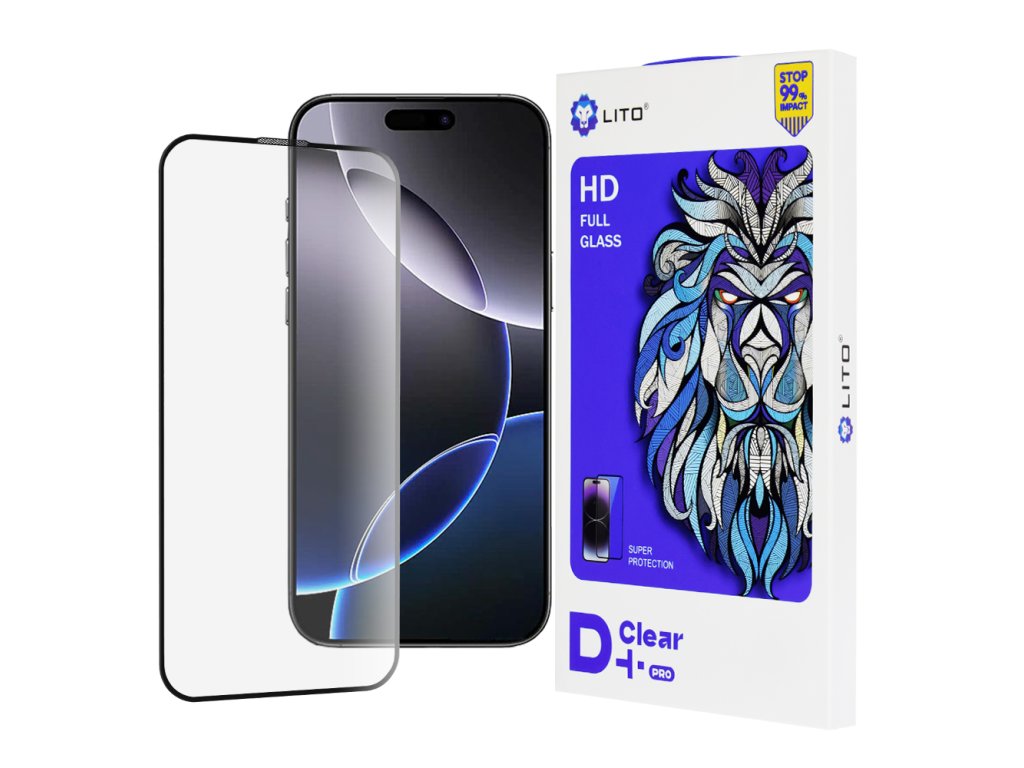 37867 1 lito d pro clear ochranne sklo pre iphone 16 pro max cierne