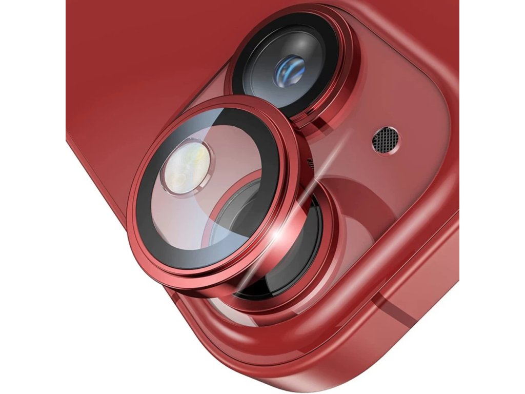 52029 lito s camera glass protector ochranne sklo kamery pre iphone 14 iphone 14 plus cervena