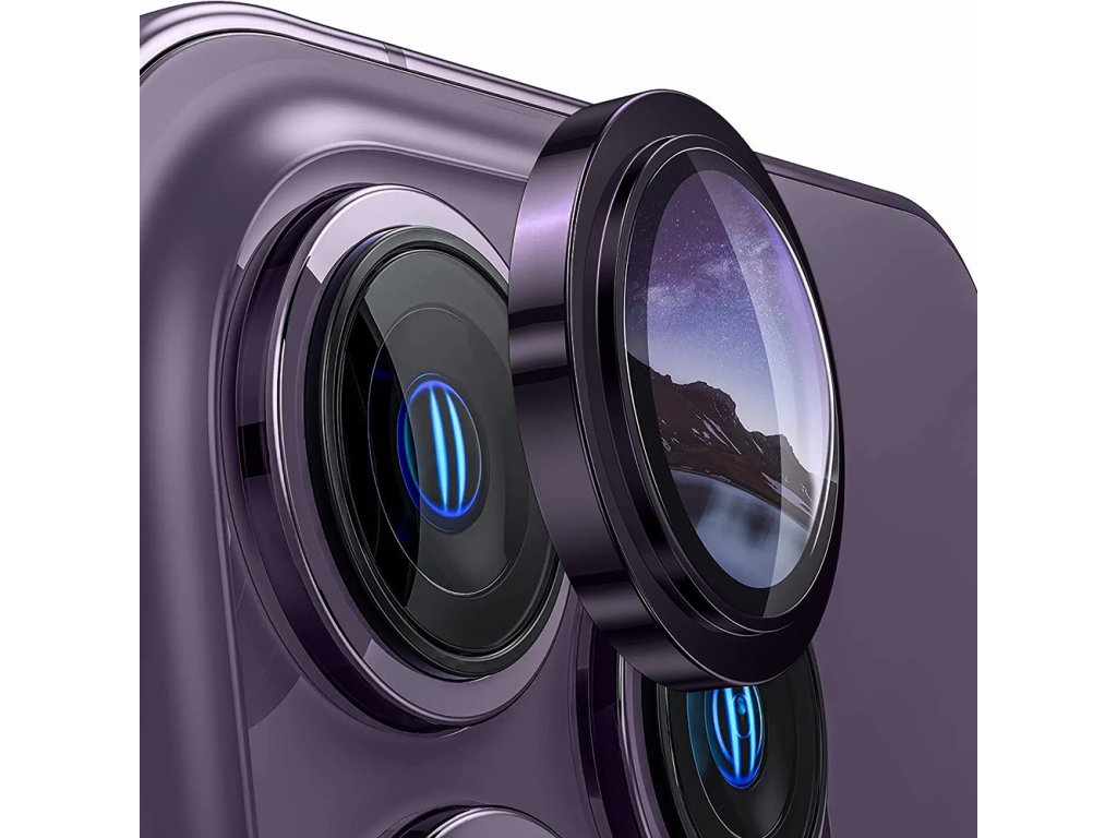 52023 lito s camera glass protector ochranne sklo kamery pre iphone 14 pro iphone 14 pro max tmavofialova
