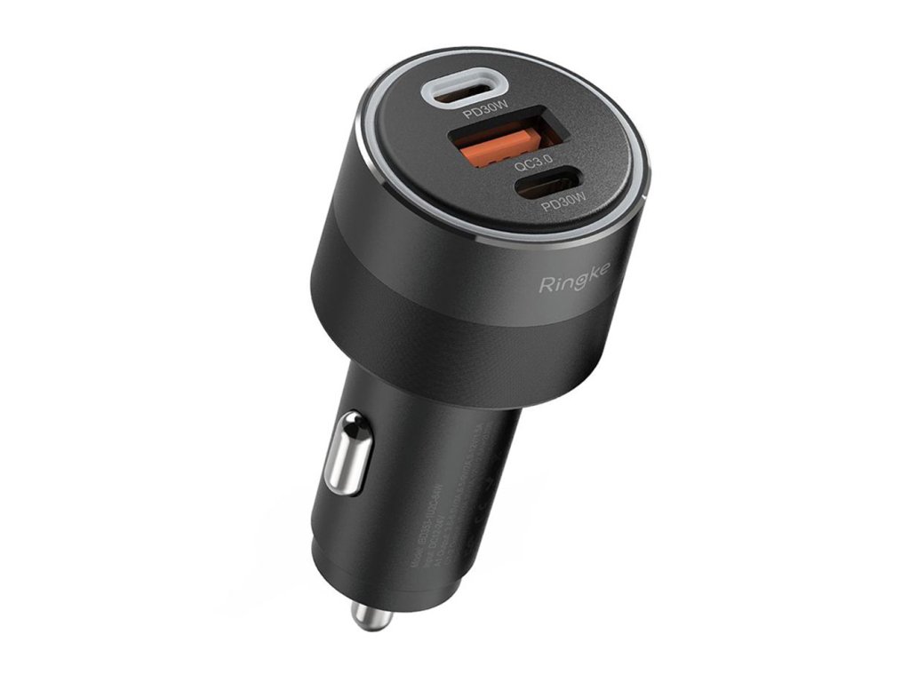 40817 ringke autonabijacka usb 2x type c pd30w qc3 0 s ambientnym svetlom cierna