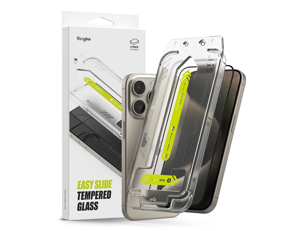 30955 ringke easy slide ochranne sklo 2 balenie iphone 15 pro max priehladna