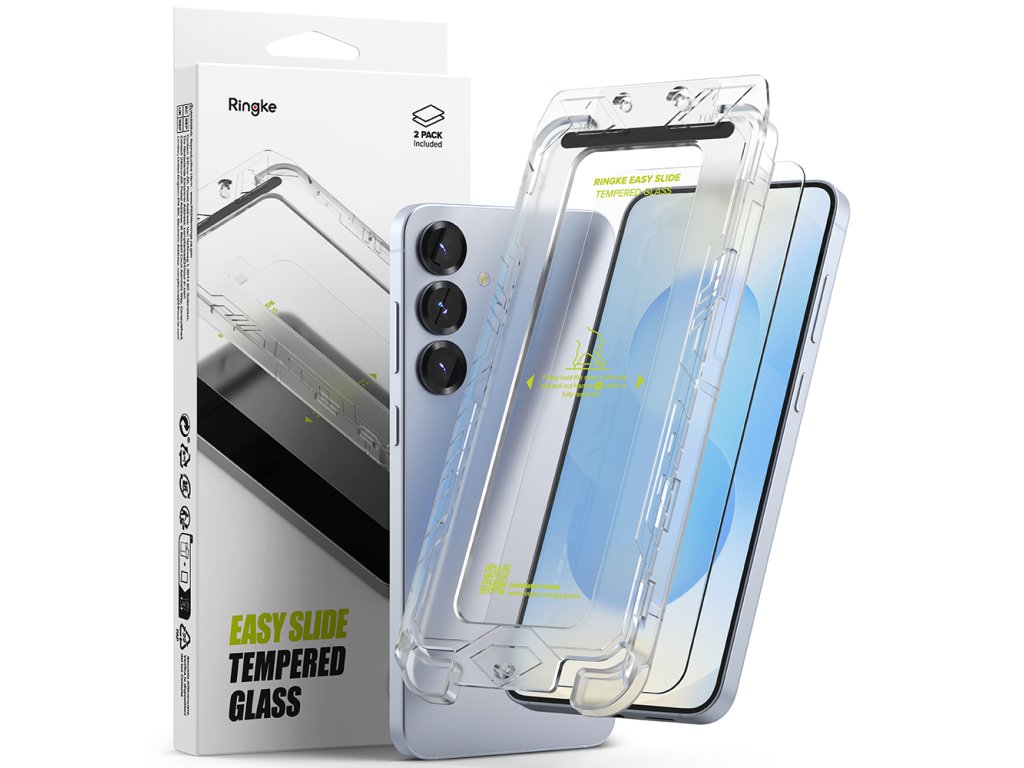 53988 ringke easy slide tempered glass 2 ks tvrdene sklo pre samsung galaxy s25 plus cire