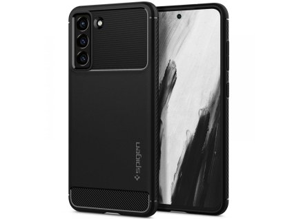 14557 spigen rugged armor kryt na samsung galaxy s21 fe cierna
