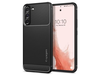 14560 spigen rugged armor kryt na samsung galaxy s22 cierna