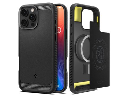 51531 spigen rugged armor magsafe puzdro pre iphone 16 pro matna cierna