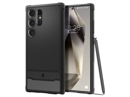 37741 spigen rugged armor ochranne puzdro pre samsung galaxy s24 ultra cierne