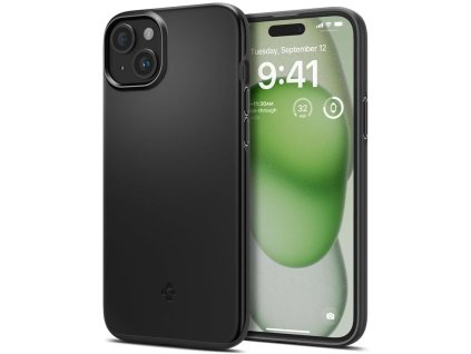 22158 spigen thin fit obal pre iphone 15 plus cierna