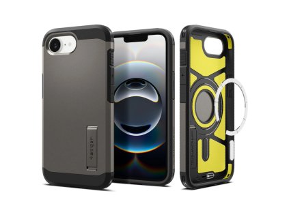 58404 spigen tough armor magsafe kryt pre iphone 16e gunmetal
