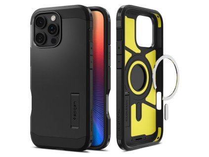 51594 spigen tough armor magsafe puzdro pre iphone 16 pro cierne