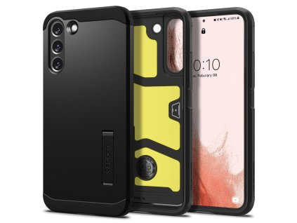 11911 spigen tough armor ochranny obal na samsung galaxy s22 cierny