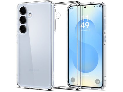 54504 7 spigen ultra hybrid kryt pre samsung galaxy s25 crystal clear
