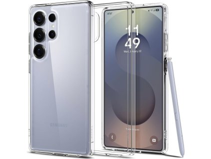 54513 7 spigen ultra hybrid kryt pre samsung galaxy s25 ultra crystal clear