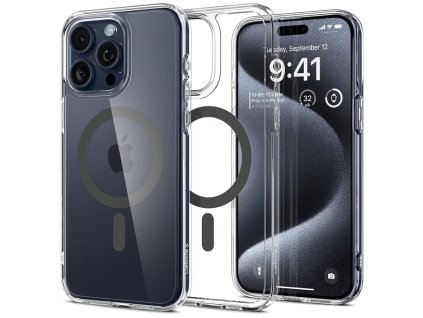 22278 spigen ultra hybrid magsafe obal na iphone 15 pro max grafitova