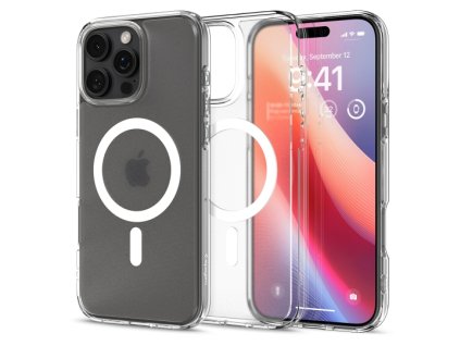 51714 spigen ultra hybrid magsafe puzdro pre iphone 16 pro max matne cire frost clear