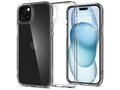 22182 spigen ultra hybrid obal na iphone 15 transparentna
