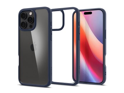 51540 spigen ultra hybrid puzdro pre iphone 16 pro max tmavomodra navy blue