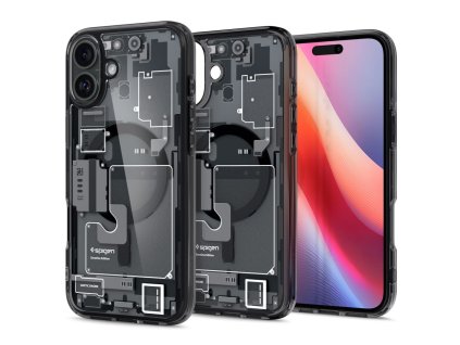 39494 spigen ultra hybrid zero one magsafe priehladny kryt pre iphone 16 cierny