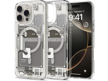51711 4 spigen ultra hybrid zero one magsafe puzdro pre iphone 16 pro prirodny titan natural titanium
