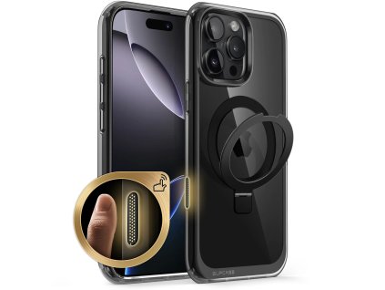 42879 supcase unicorn beetle magstand puzdro na iphone 16 pro mraziva cierna
