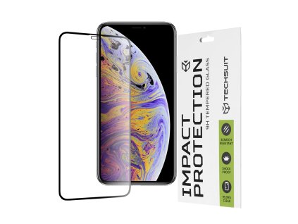 12532 techsuit 111d full cover celopolepene tvrdene sklo iphone xs max 11 pro max cierny