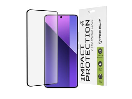 54264 techsuit 111d full cover full glue glass 3d curved ochranne sklo pre xiaomi redmi note 13 pro 5g note 14 pro 5g note 14 pro 5g poco x7 cierny