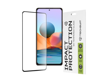52179 techsuit 111d full cover full glue glass tvrdene sklo pre xiaomi redmi note 10 pro note 10 pro max cierne black