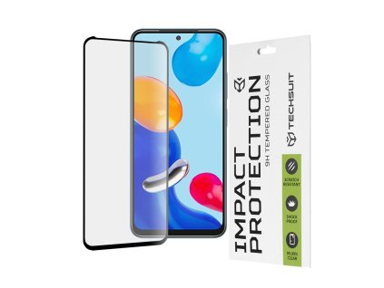 52194 techsuit 111d full cover full glue glass tvrdene sklo pre xiaomi redmi note 11 note 11s poco m4 pro 4g cierne black