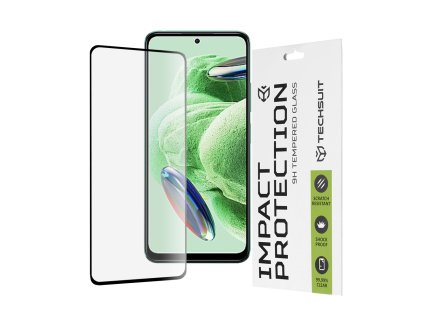 52197 techsuit 111d full cover full glue glass tvrdene sklo pre xiaomi redmi note 12 5g note 12 4g poco x5 cierne black