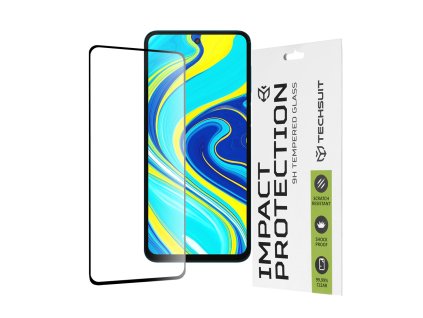 52173 techsuit 111d full cover full glue glass tvrdene sklo pre xiaomi redmi note 9s note 9 pro note 9 pro max cierne black