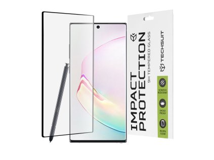 31882 techsuit 111d plne krytie plne lepiace sklo 3d zakriveny displej samsung galaxy note 10 4g note 10 5g cierny