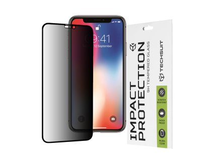 37504 techsuit 111d privacy celoplosne ochranne sklo s plnym lepidlom pre iphone x xs 11 pro cierne