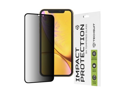 37507 techsuit 111d privacy celoplosne ochranne sklo s plnym lepidlom pre iphone xr 11 cierne