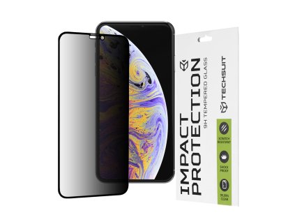 37501 techsuit 111d privacy celoplosne ochranne sklo s plnym lepidlom pre iphone xs max 11 pro max cierne