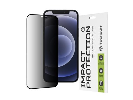56283 techsuit 111d privacy full glue tvrdene sklo privacy pre iphone 12 iphone 12 pro cierne okraje