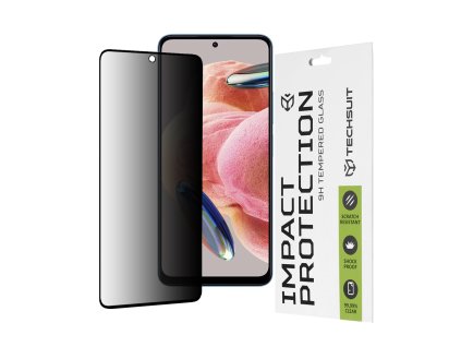 52308 techsuit 111d privacy full glue tvrdene sklo pre xiaomi redmi note 12 4g 12 5g poco x5 cierne black